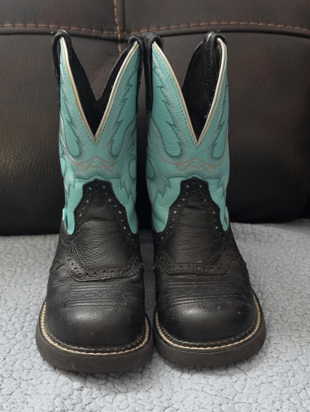 Justin Gypsy Women's Black & Turquoise Western Cowboy Boots